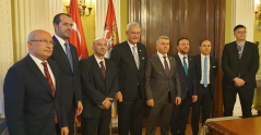 1 November 2018 The members of the Parliamentary Friendship Group with Turkey with the delegation of the Committee on Foreign Affairs of the Turkish Grand National Assembly